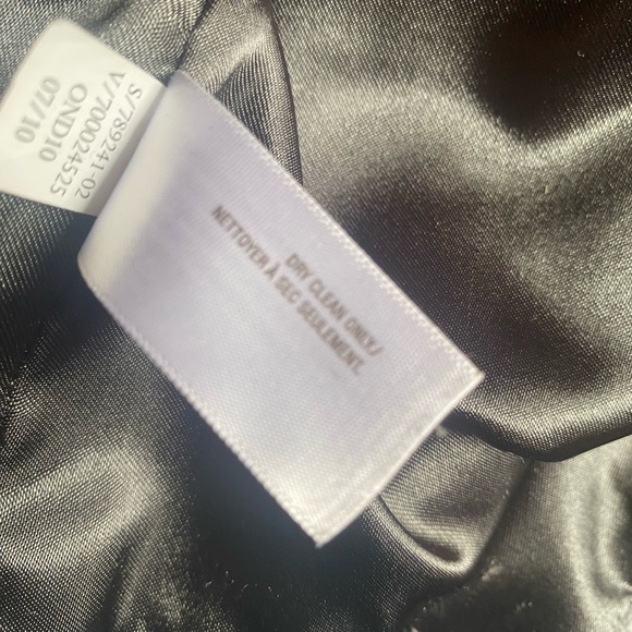 - Ruffle collar gray pea coat L - Picture 5 of 6